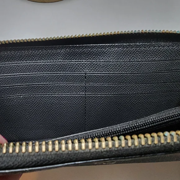 Coach Black and Red Floral Wallet - Picture 8 of 11